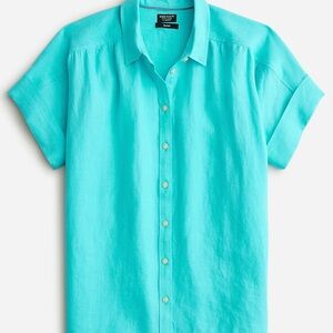J. Crew Relaxed-fit short-sleeve Baird McNutt Irish linen shirt